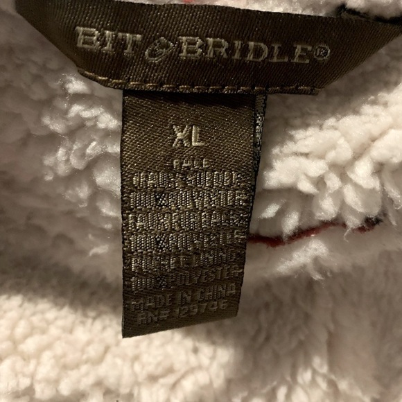 Bit & Bridle Plaid Vest Sz Xl - Picture 2 of 5